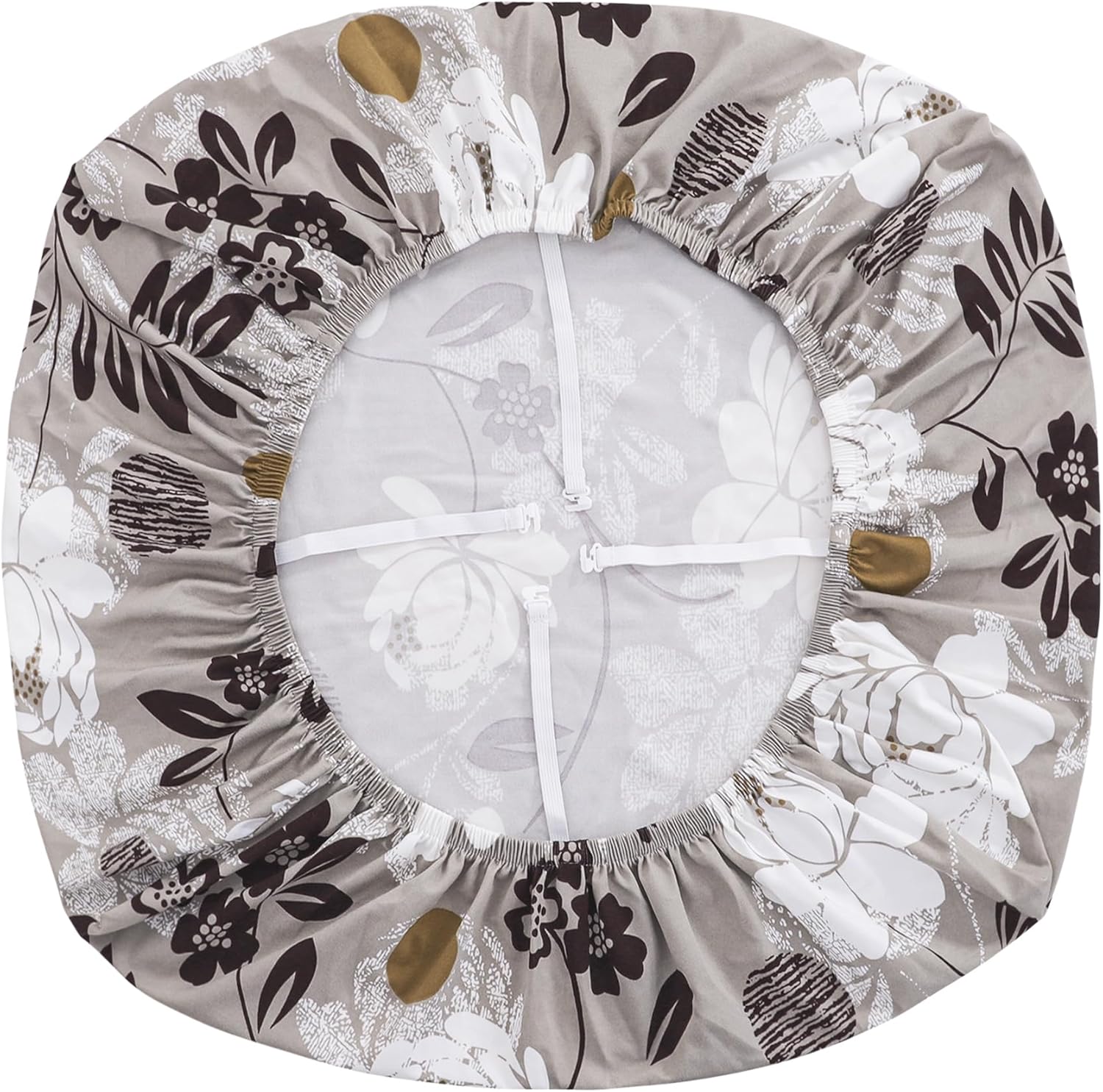 FORCHEER 8PCS Outdoor Cushion Covers Waterproof Stretch Patio Furniture Cushion Covers 19-24inch Replacement Washable-Floral