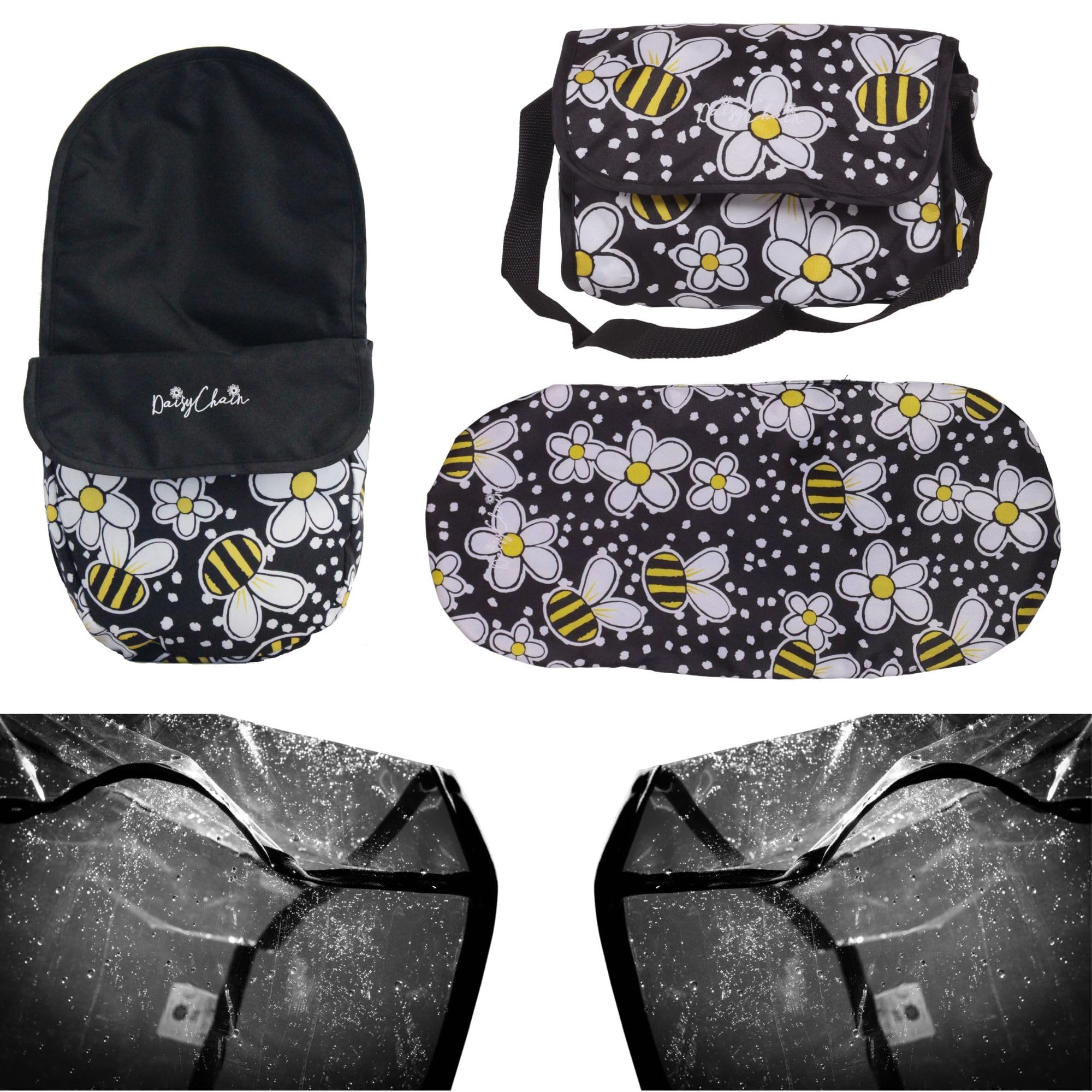 Daisy Chain Pinnacle Double Dolls Pram Accessory Pack (Bumblebee)