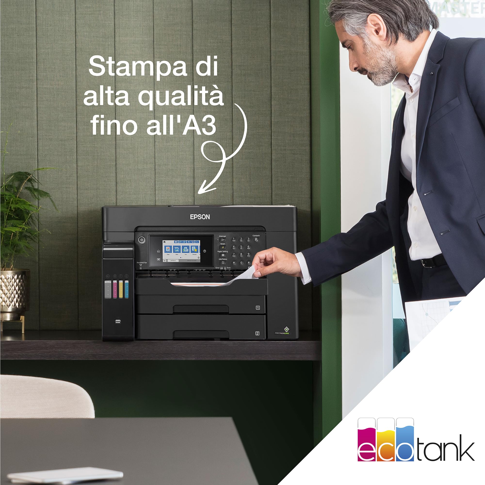 EcoTank ET-16655 Stampante multifunzione A3+ Wi-Fi con serbatoi di inchiostro ricaricabili e fax