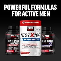 Vista 9 de Force Factor Test X180 Ignite Potenciador total de testosterona para hombres con semillas de fenogreco y extracto de té verde para construir músculo
