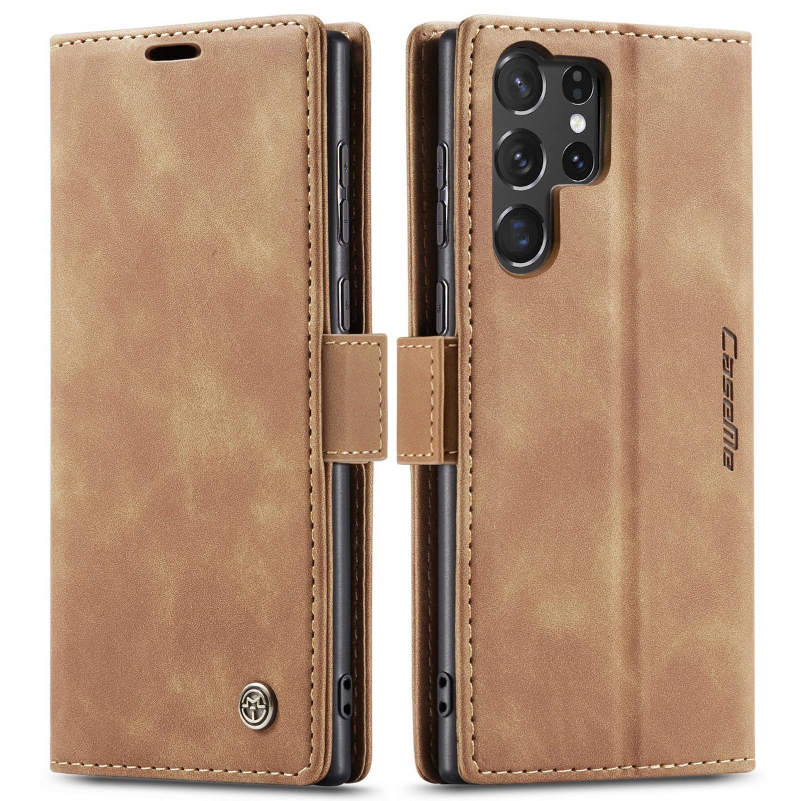 FCOZCKLOM Compatible with Samsung Galaxy S25 Ultra Case with Card Holder, Kickstand Protective Flip Folio Leather Wallet Case for Galaxy S25 Ultra 5G