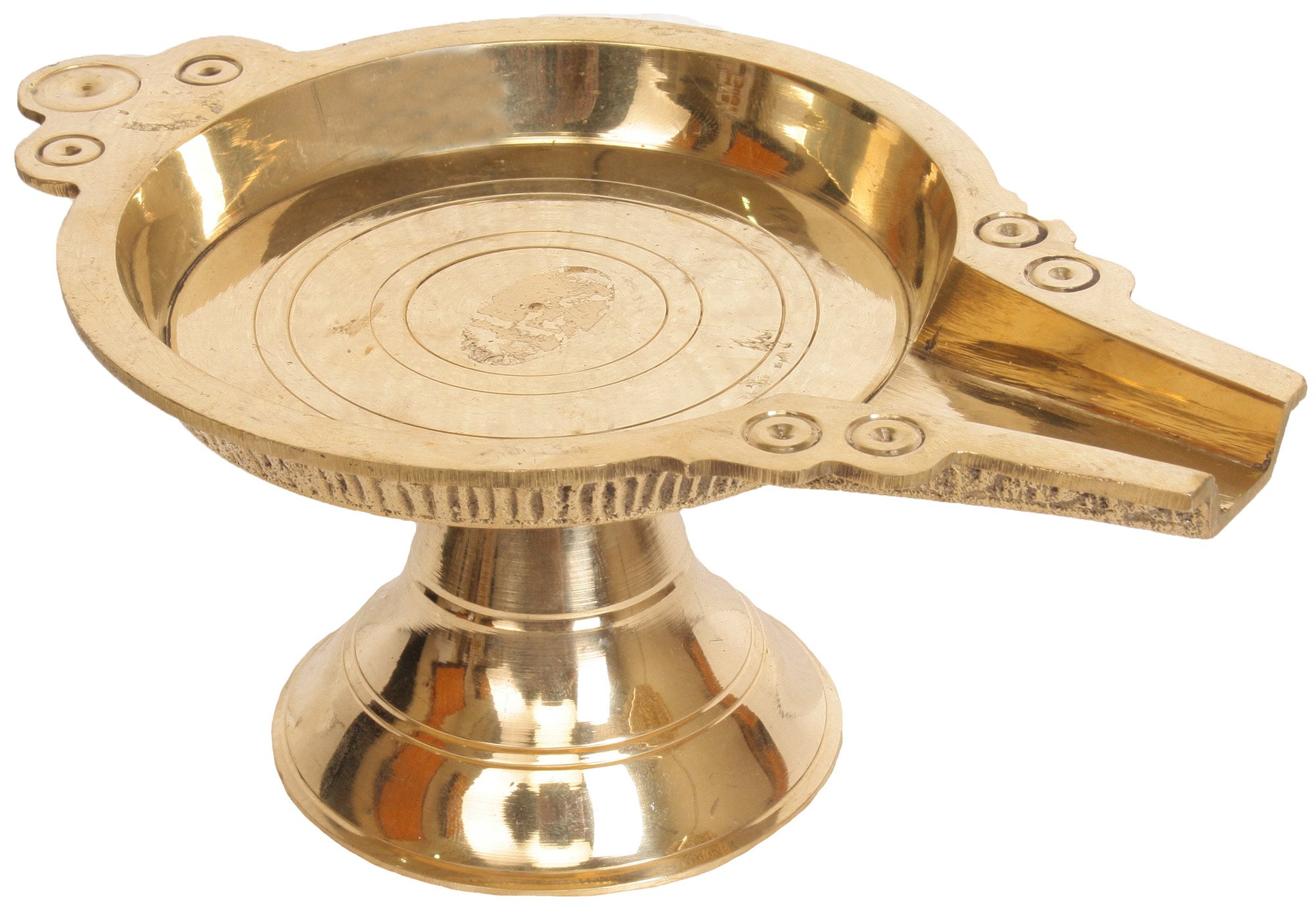 Patra pour Abhishek Laiton Accessoire Rituel Hindou pour Statue Puja