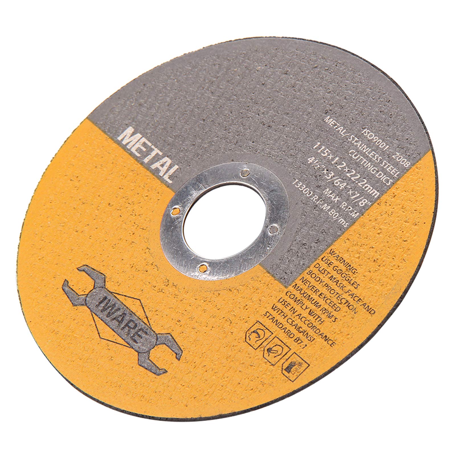 50 Piezas de Rueda de Corte Delgada Rueda de Pulido 4,5 "Cuchillas de Diamante Discos de Ruedas de Corte de Metal Amoladoras Angulares de Acero Inoxidable Discos de Corte 115 Mm/20P