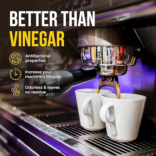 Miniatura 7 de Bastion Descalcificador y limpiador para cafetera, 2 usos. (1 botella) Solución universal de descalcificación compatible con Keurig, Nespresso,