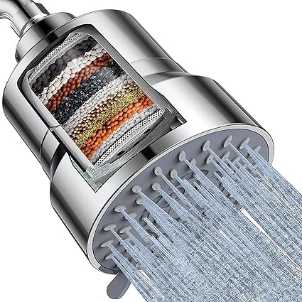 Purifit Premium Shower Head Filter for Hard Water | Water Softener for Bathroom | Reduces Hair Fall, Dandruff & Dry Skin | Removes Chlorine & Lime Scale