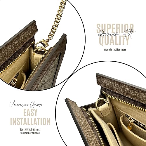 Miniatura 5 de Ophidia Pouch Conversion Kit with Chain Ophidia Pouch Insert with Grommets O Rings Premium Felt Chain (Lime)