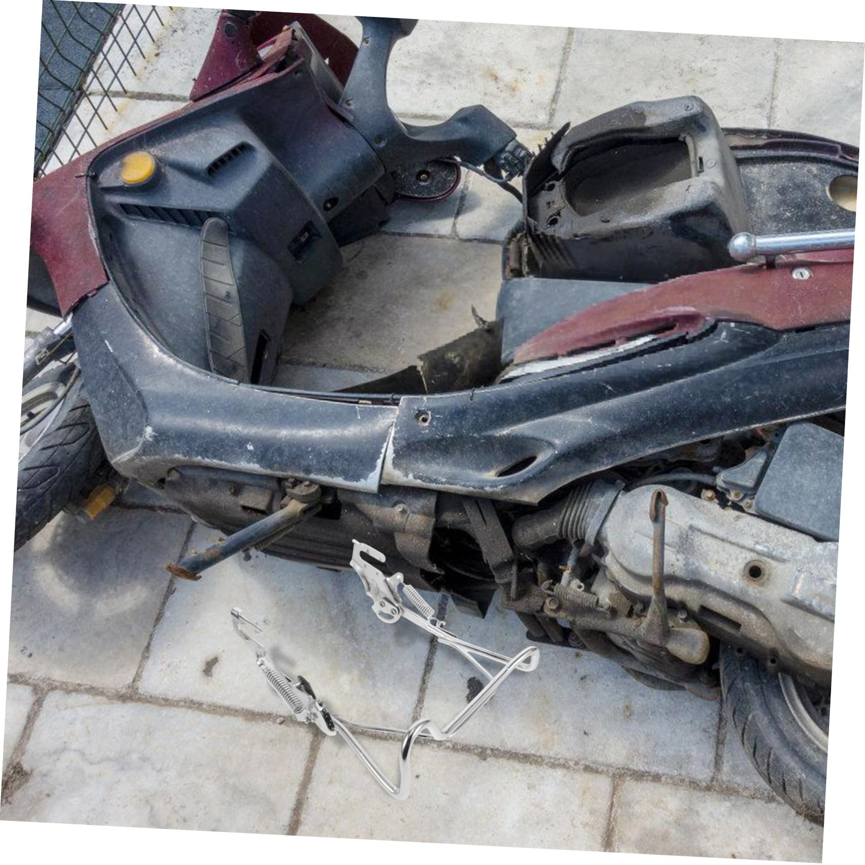 Toddmomy Béquille De Béquille Double De Élément De Scooter Accessoire De Scooter