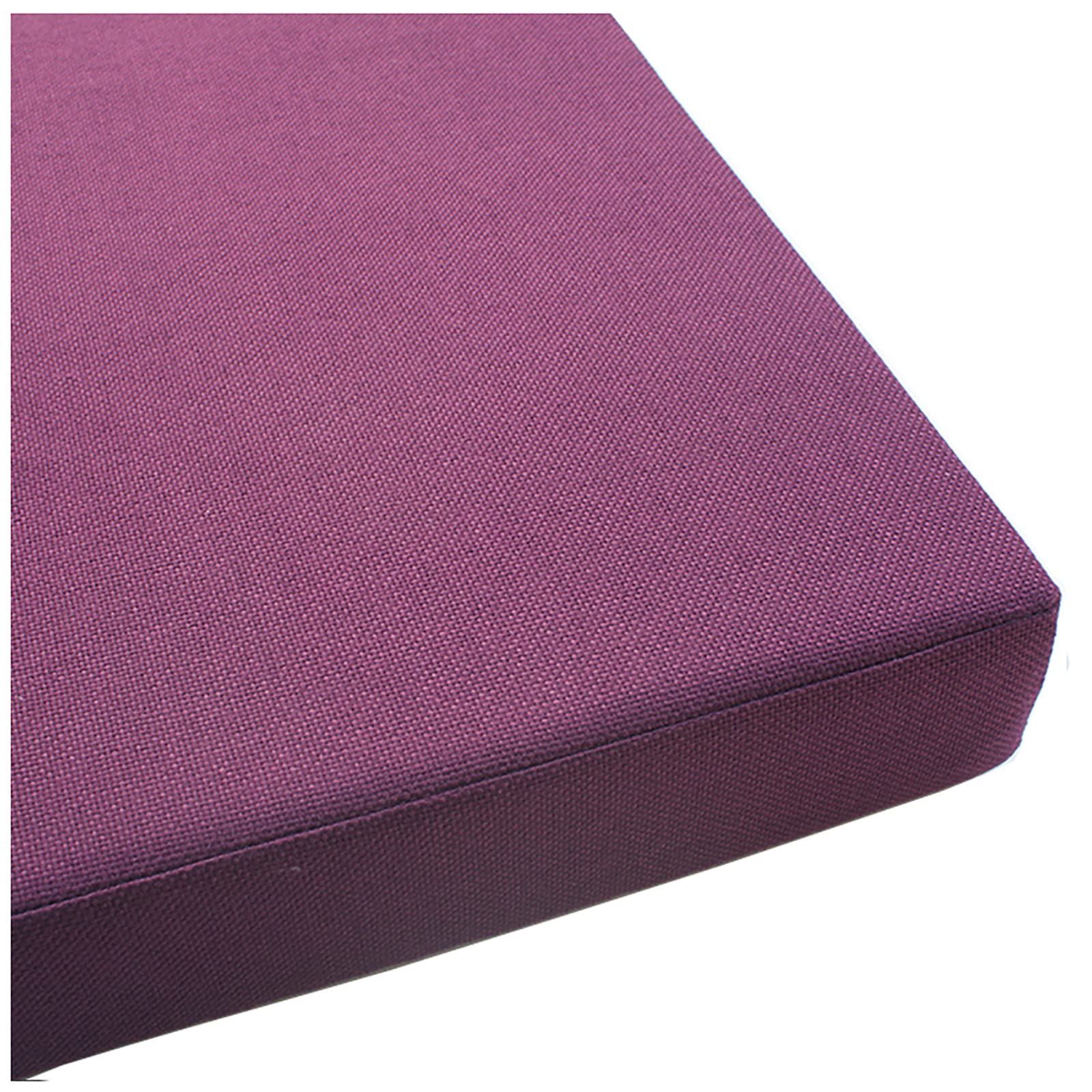 Cuscino per panca lunga, per panca a 2 o 3 posti, per interni ed esterni, spessore 10 cm, 20 colori e 20 misure, viola 80 x 30 x 10 cm
