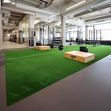 Yescom Sports Sled Strips Turf Gym Turf Flooring 50'x3'(150 Sq.Ft) 1.38" H for Weight Sled Push Gym Equipment Outdoor Indoor Use