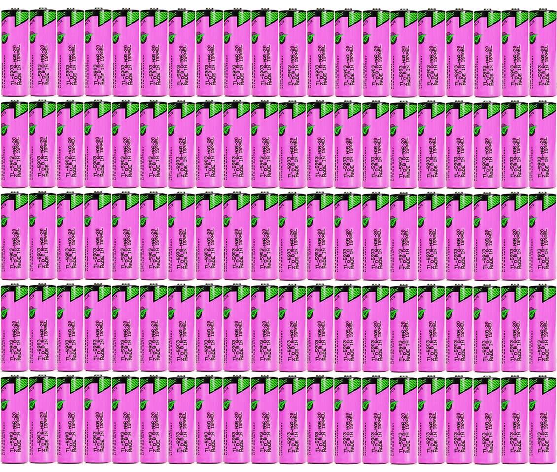 100-Pieces TL-5903 AA 3 6V Lithium Battery for Tadiran SL-360 Siemens S7-400 6ES7971-0BA00 PLC Lithium Battery