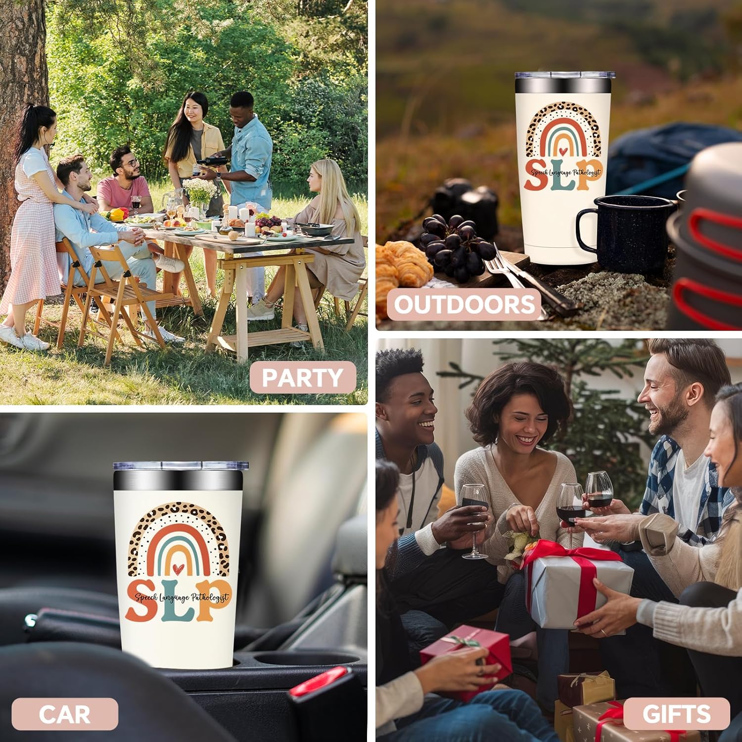 SpenMeta Speech Language Pathologist Gifts for Women - SLP Gifts - Speech Therapy Appreciation Gift for Teacher, Therapist - It's a Good Day to Help Tiny Humans Communicate Tumbler Cup - Image 8