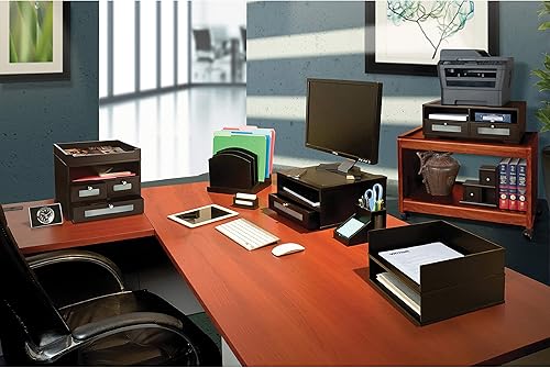 Miniatura 2 de Organizador de escritorio La torre del orden de Victor 5500 Negro mate