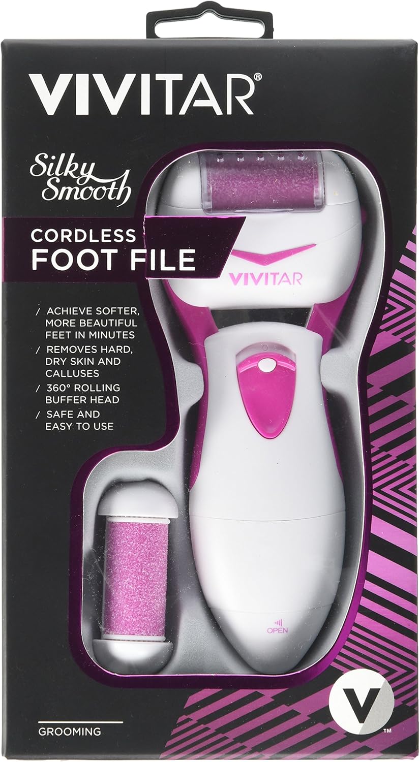 Vivitar PGV011 Cordless Foot File, White BigaMart