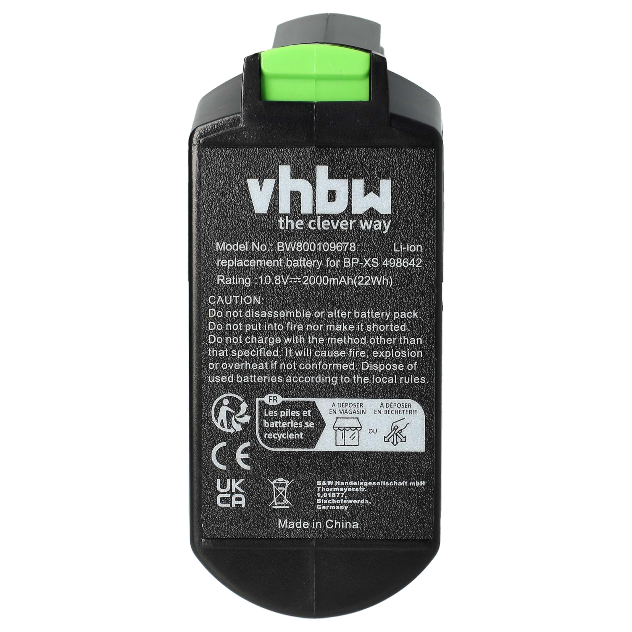 vhbw Batería Compatible con Festool CXS 1.5 Li Plus
