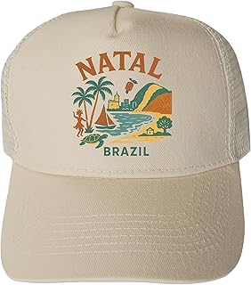 Natal Brazil Keepsakes Unisex Mesh Back Trucker Hat with Adjustable Snapback
