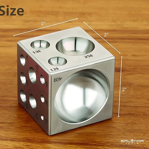 Miniatura 6 de Bloque de cúpula de acero Dapping - para la fabricación de joyas - Herramienta de formación de metal - Troquel de modelado