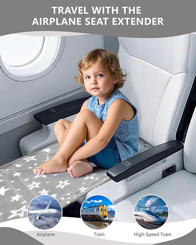 Cama de Avión para Niños TinlyFinly - Extensor de Asiento miniatura 6