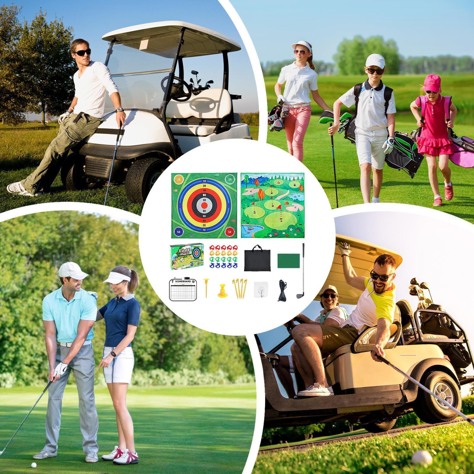 Mata Do Ćwiczeń Golfa Sportowy Sprzęt Treningowy | Obustronna Mata Do Ćwiczeń Golfowych Dla Dzieci I Początkujących Wewnątrz I Na Zewnątrz W Domu Biurze Garażu Na Trawniku W