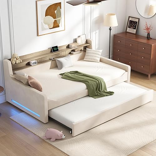 Jocisland Twin Daybed with Trundle