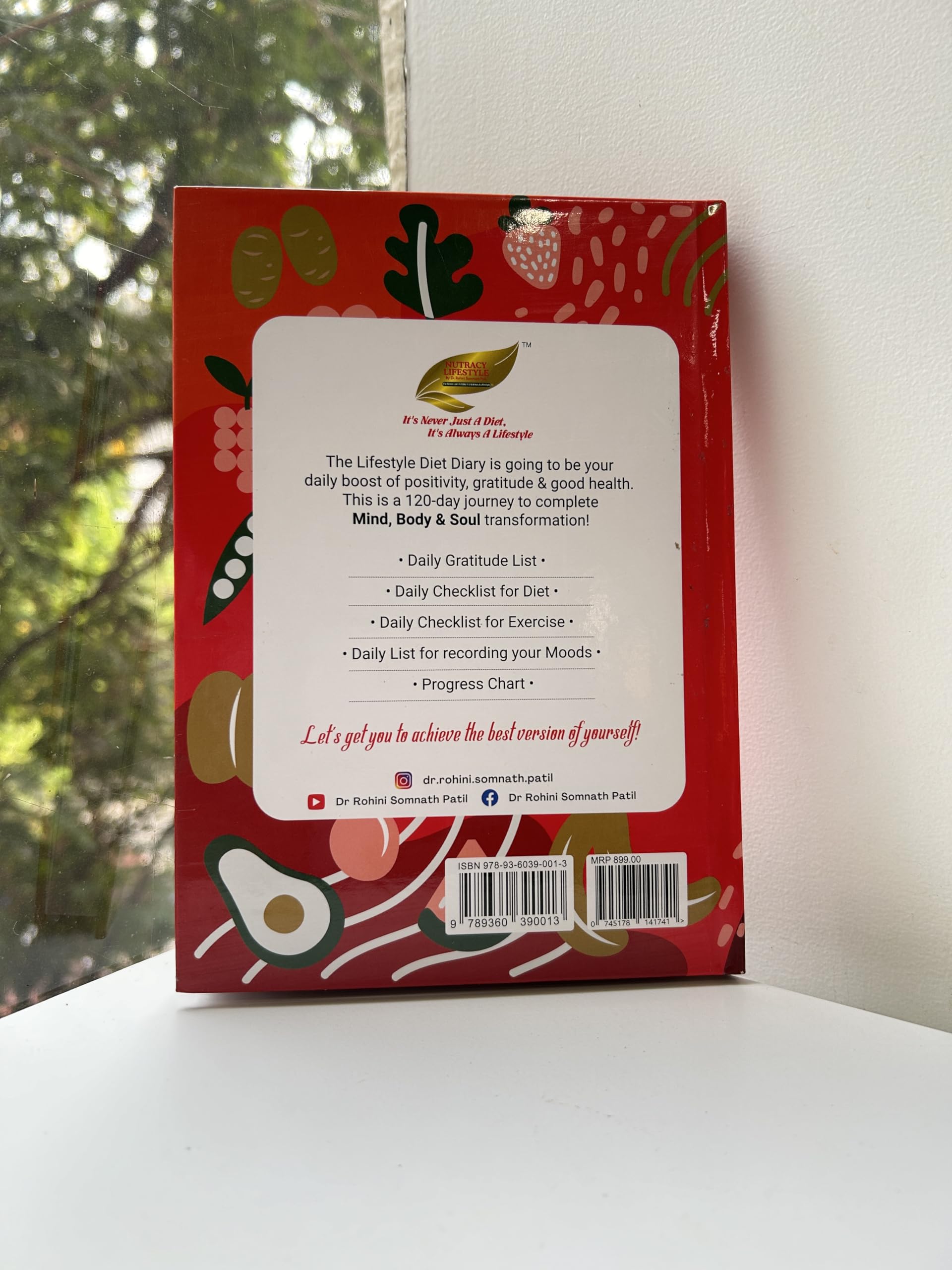 NUTRACY LIFESTYLE Diet Diary | Gratitude & Affirmation Notebook | Food Journal & Daily Planner | Perfect Bound 4