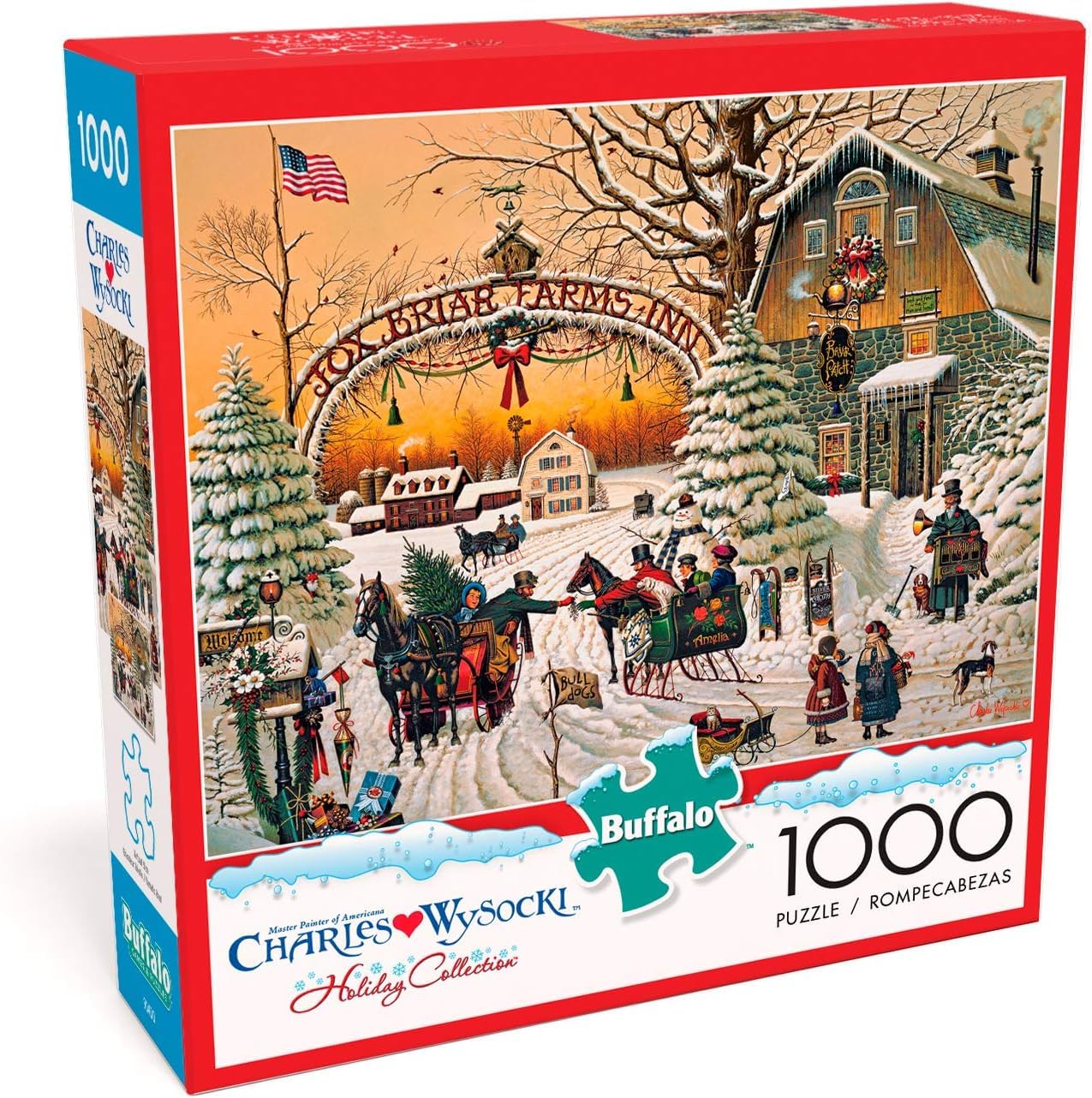 チャールズワイソッキー Charles Wysocki クリスマス Amazon.com: Buffalo Games - Charles Wysocki - Holiday Small