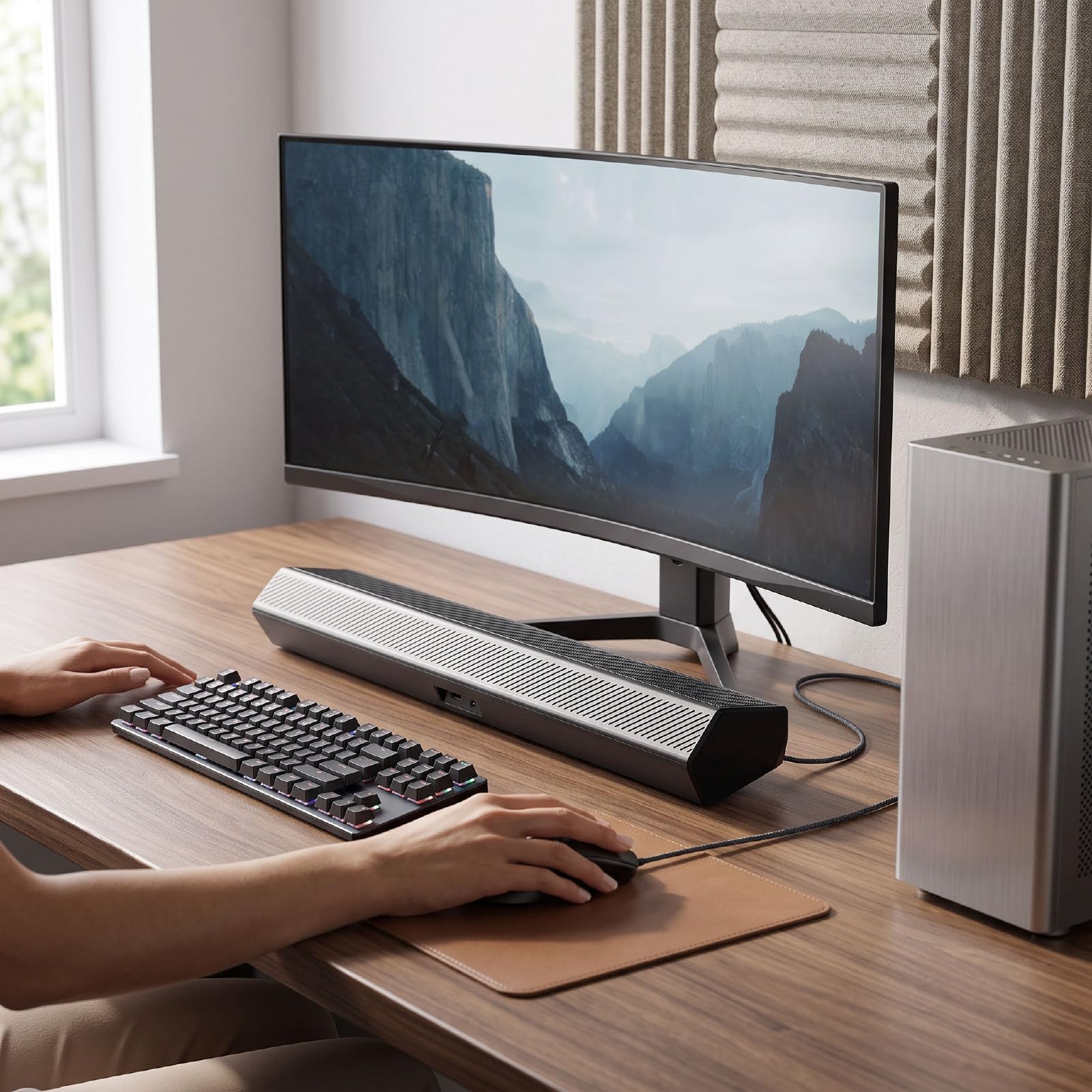 Asixxsix Haut-parleurs D'ordinateur pour PC de Bureau, Alimentés par USB