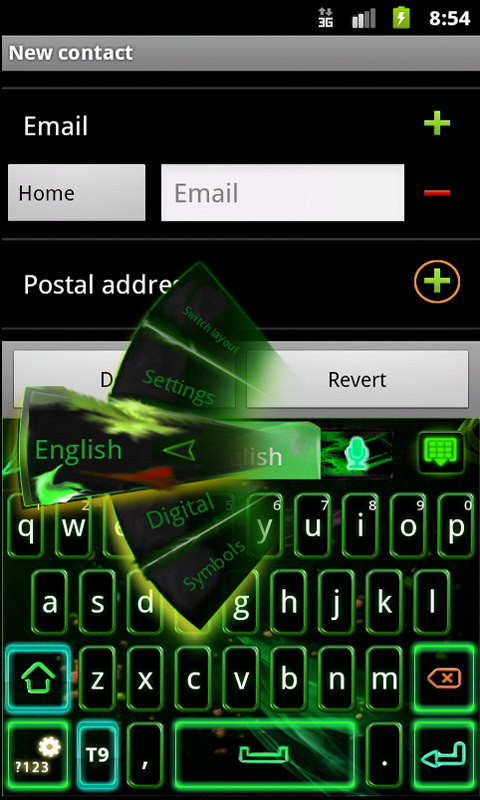 GO Keyboard Green Flame theme - App on Amazon Appstore