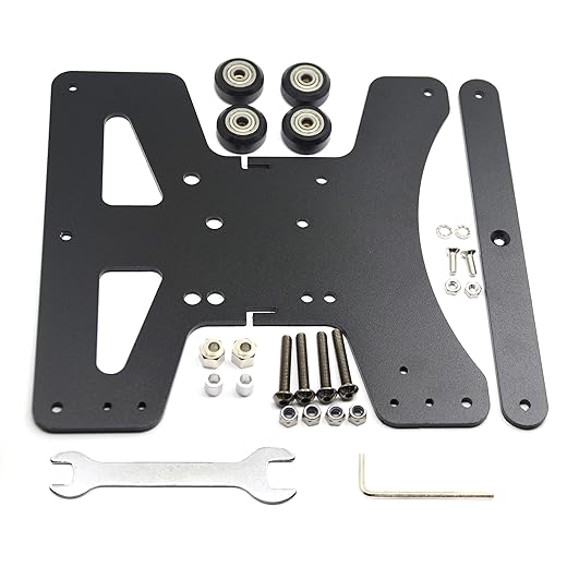 Befenybay Modular Y Carriage Plate Upgrade for 2040V Aluminum Profile for Ender3/Ender3 Pro 3D Printer (190mm)