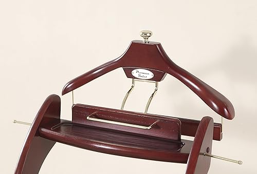 Miniatura 4 de Proman Products Windsor Signature Valet Stand 135 pulgadas de ancho x 165 pulgadas de profundidad x 45 pulgadas de alto caoba oscura