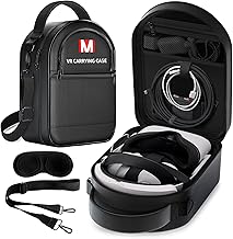 Hard Carrying Case Compatible with Meta/Oculus Quest 2, VR Headset with Elite Strap, Touch Controllers & Other Accessories, with Strap & Lens Protector, for Travel and Home Storage