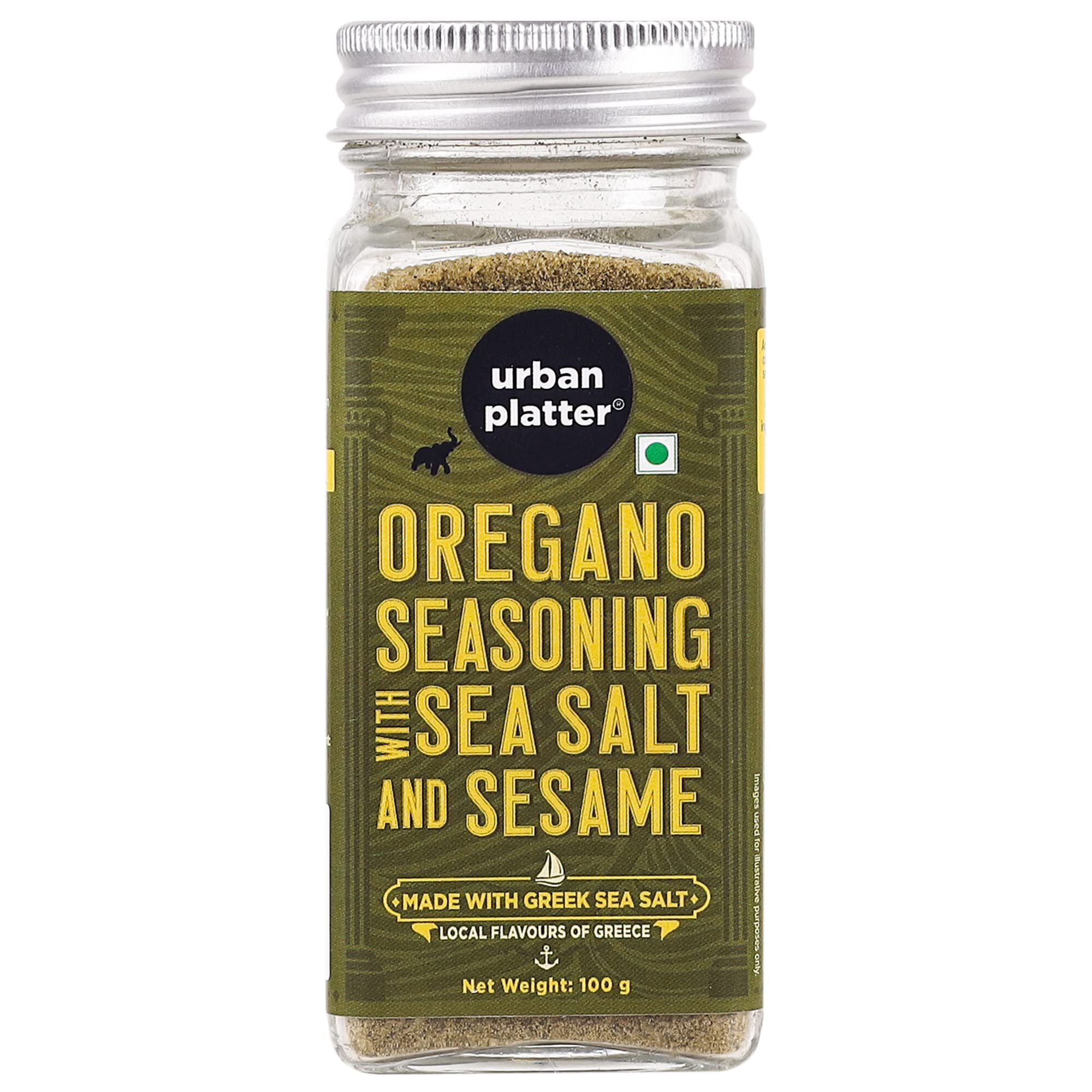 Oregano Seasoning With Sea Salt & Sesame Powder, (Product Of Greece, Greek Sea Salt, Mediterranean Herb, Season Vegetables),230 Grams