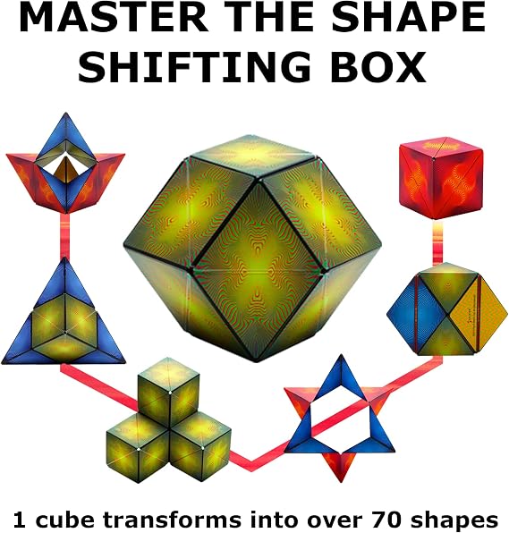 Shashibo DODECA Magnetic Puzzle Cube Bundle, Bundle of 2