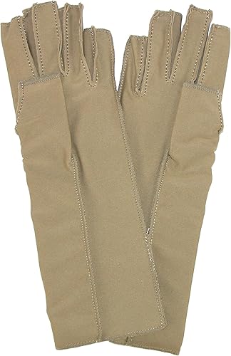 Miniatura 17 de Guantes terapéuticos de compresión isotoner, con dedos completos, unisex Camello