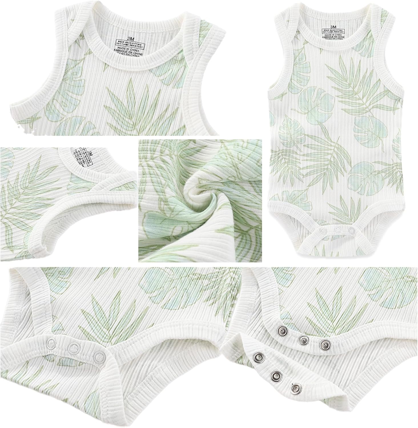 Baby Boy Girl Bodysuits Short Sleeve Newborn Clothes 0-12M