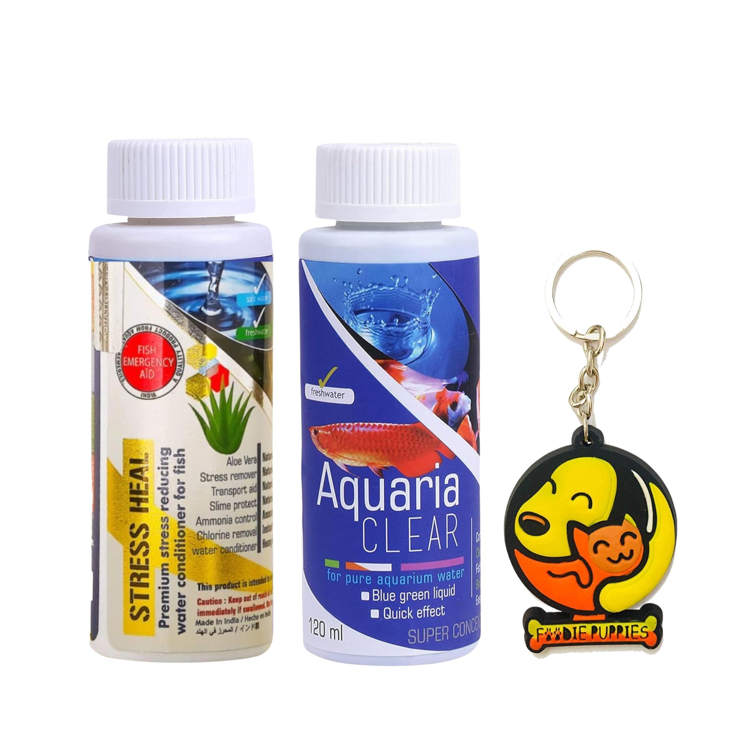See full amazon price history chart for Foodie Puppies 2 in 1 Aquatic Remedies Water Clear Solution Combo - (Aquaria Clear - 120ml, Stress Heal - 100ml) | Aquarium Medicine & Clarifier | Suitable for Fresh Water with Free Key Ring Foodie Puppies 2 in 1 Aquatic Remedies Water Clear Solution Combo - (Aquaria Clear - 120ml, Stress Heal - 100ml) | Aquarium Medicine & Clarifier | Suitable for Fresh Water with Free Key Ring (B0D1NX5VY5) Amazon Price History, Amazon Price Tracker