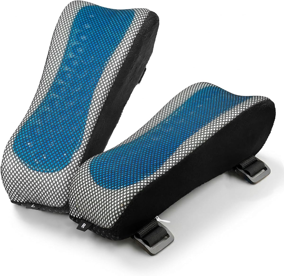 Chair Arm Pads for Office, Wheelchair and Gaming | Memory foam armrest pillows for desk, computer, gaming, office chairs, wheelchairs, and elbow support