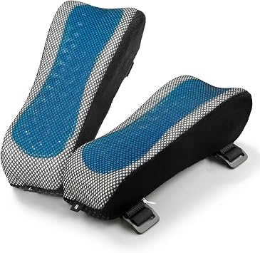 Chair Arm Pads for Office, Wheelchair and Gaming | Memory foam armrest pillows for desk, computer, gaming, office chairs, wheelchairs, and elbow support