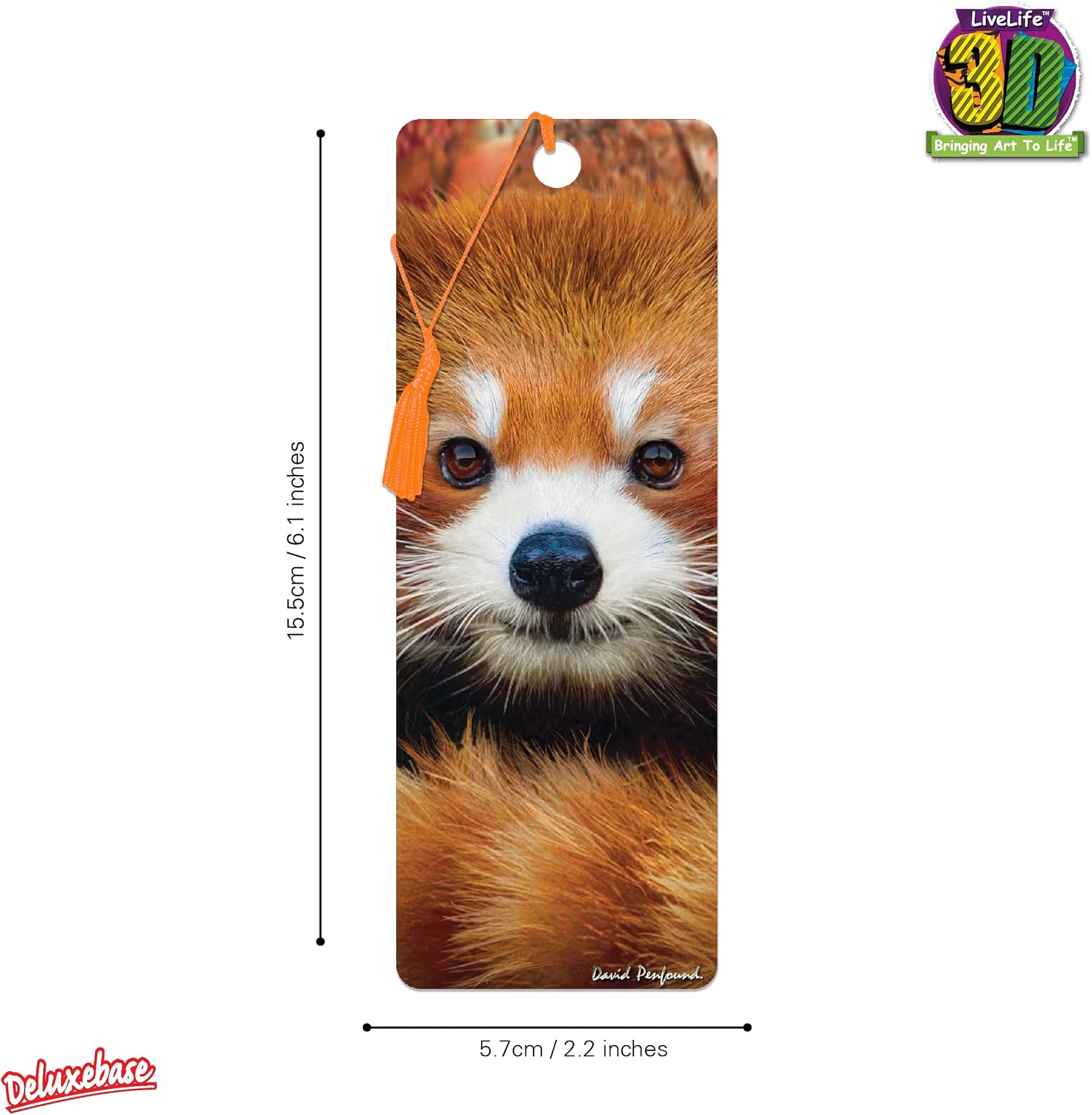 3D LiveLife Bookmark - Baby Red Panda Lenticular Page Marker image 3