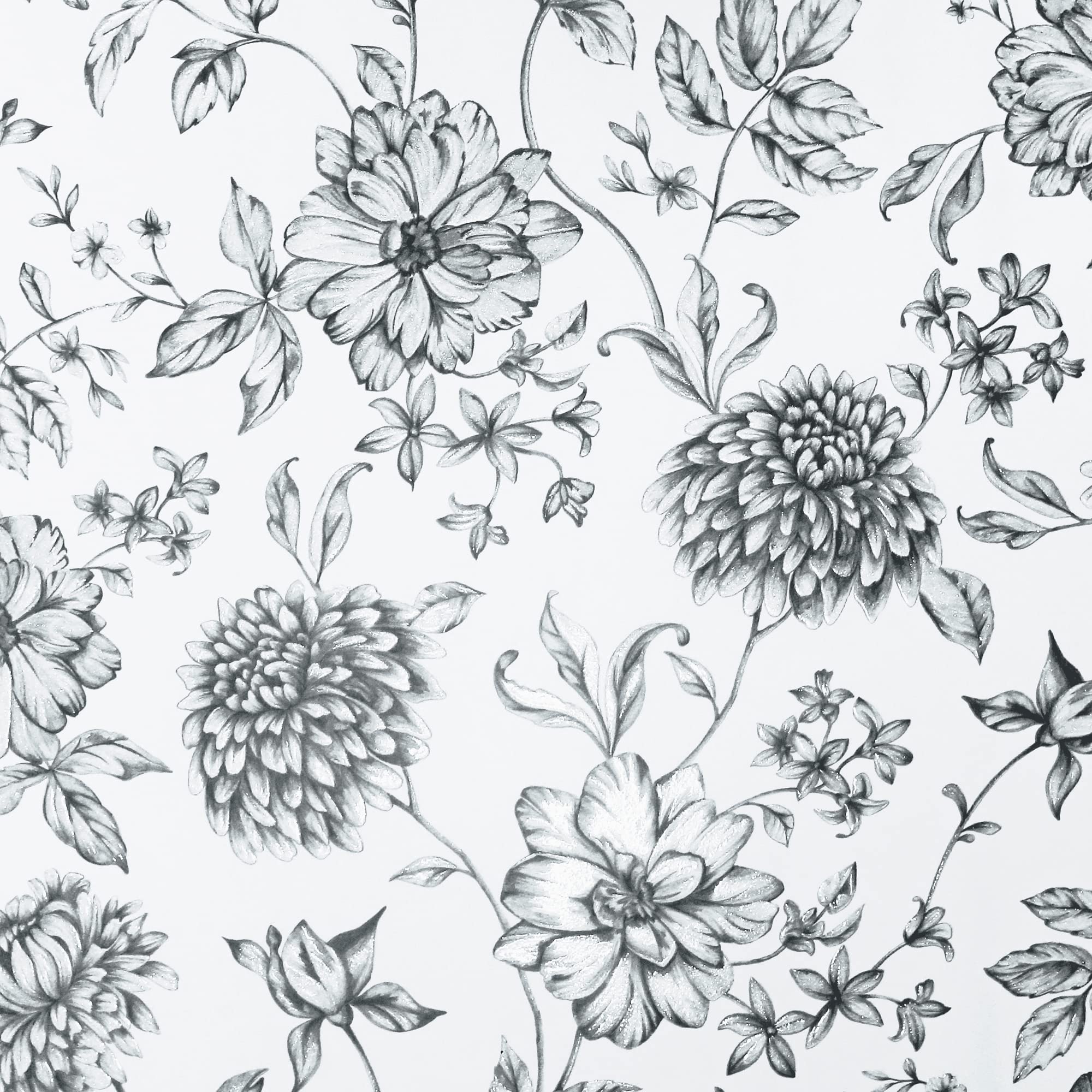 Arthouse Fleur Wallpaper Paper Light Cream Glitter Finish 53cm