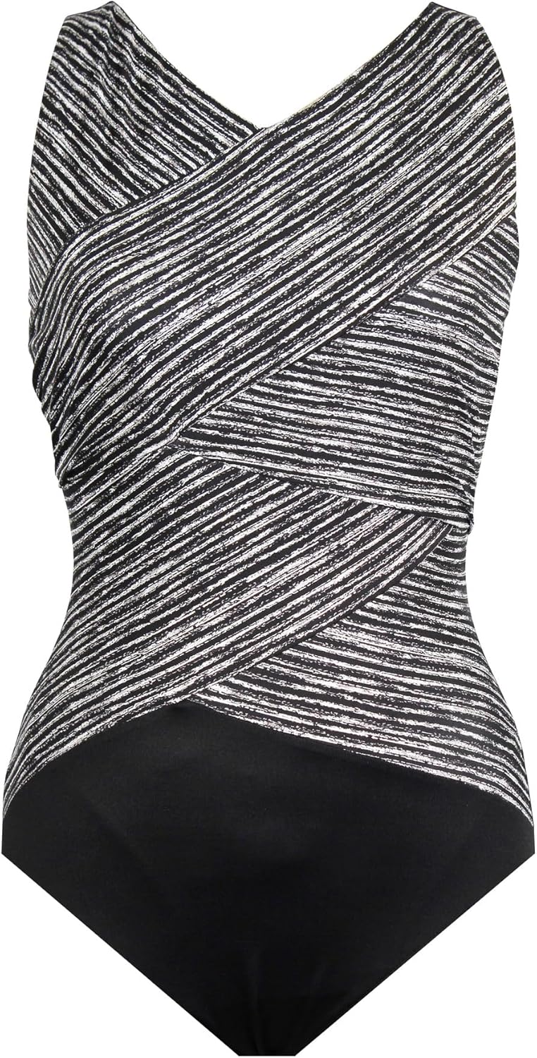 Miraclesuit Women's Swimwear Paillette Brio Underwire Bra Tummy Control One Piece Swimsuit