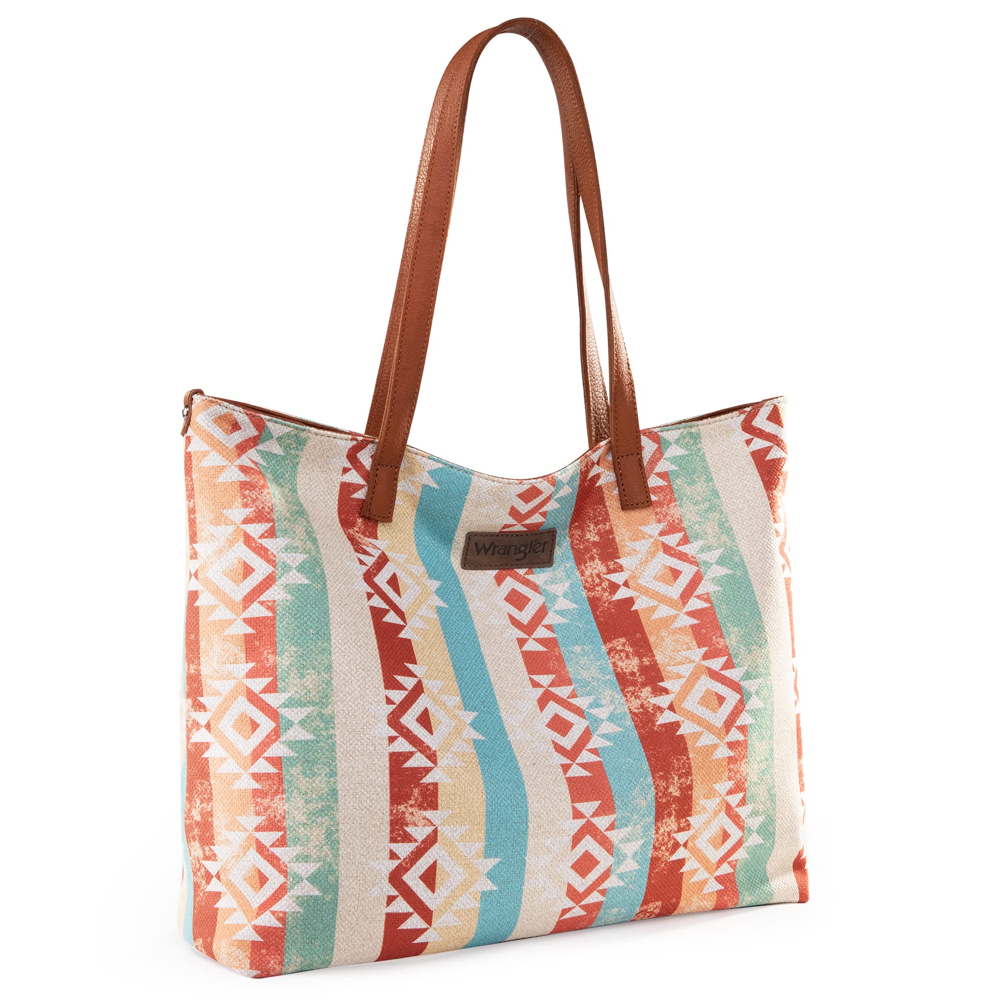 Montana WestMontana West Wrangler Tote Bag for Women Canvas Shoulder Handbag Aztec Purse