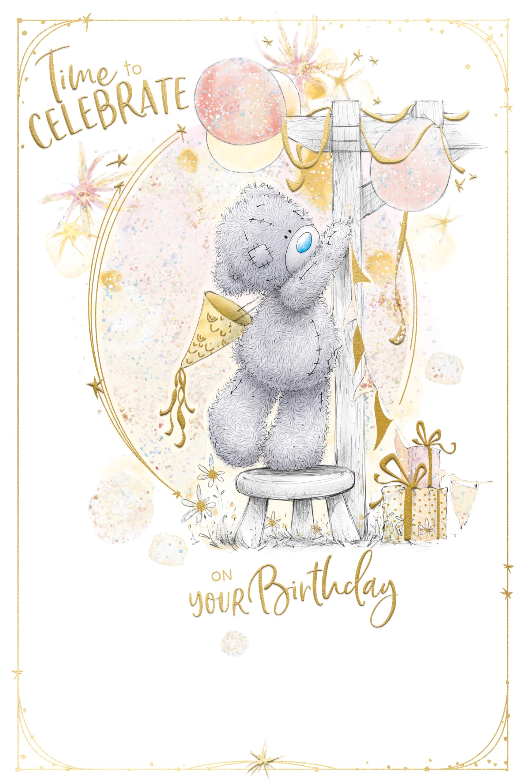 Me To You Birthday Card Tatty Teddy Hanging Bunting - Official Collection