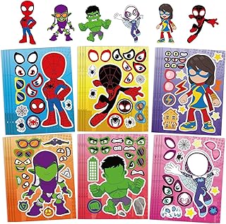 ETHORY 24 Cute Cartoon Stickers, Kids Stickers Kids Party Favors, Stickers for Kids, Themed Stickers Kids Party Favors, Rewards, Party Favors, School