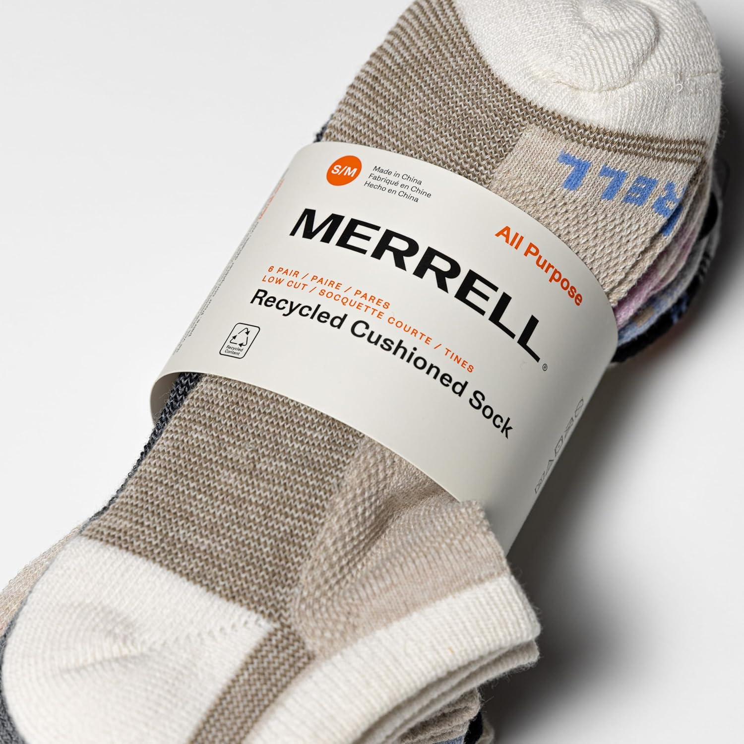 Merrell Men's and Women's Wool Everyday Hiking Socks - 3 Pair Pack - Cushion Arch Support & Moisture Wicking - Image 2