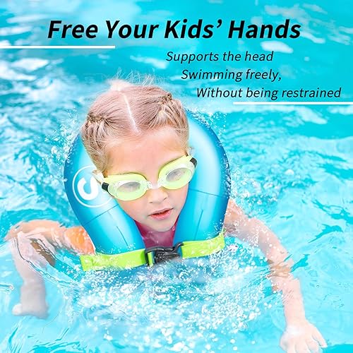 Miniatura 5 de Chaleco de natación, chaqueta de natación inflable, flotadores de piscina, flotación ligera para niños pequeños, adolescentes y adultos