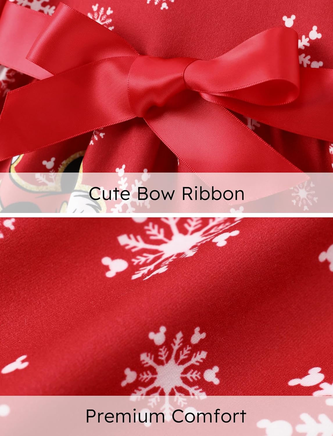 Disney Princess Frozen Elsa Minnie Mickey Stitch Ruffle Sleeve Dress A Line Long Sleeve Kids Clothes Baby to Toddler - Image 6