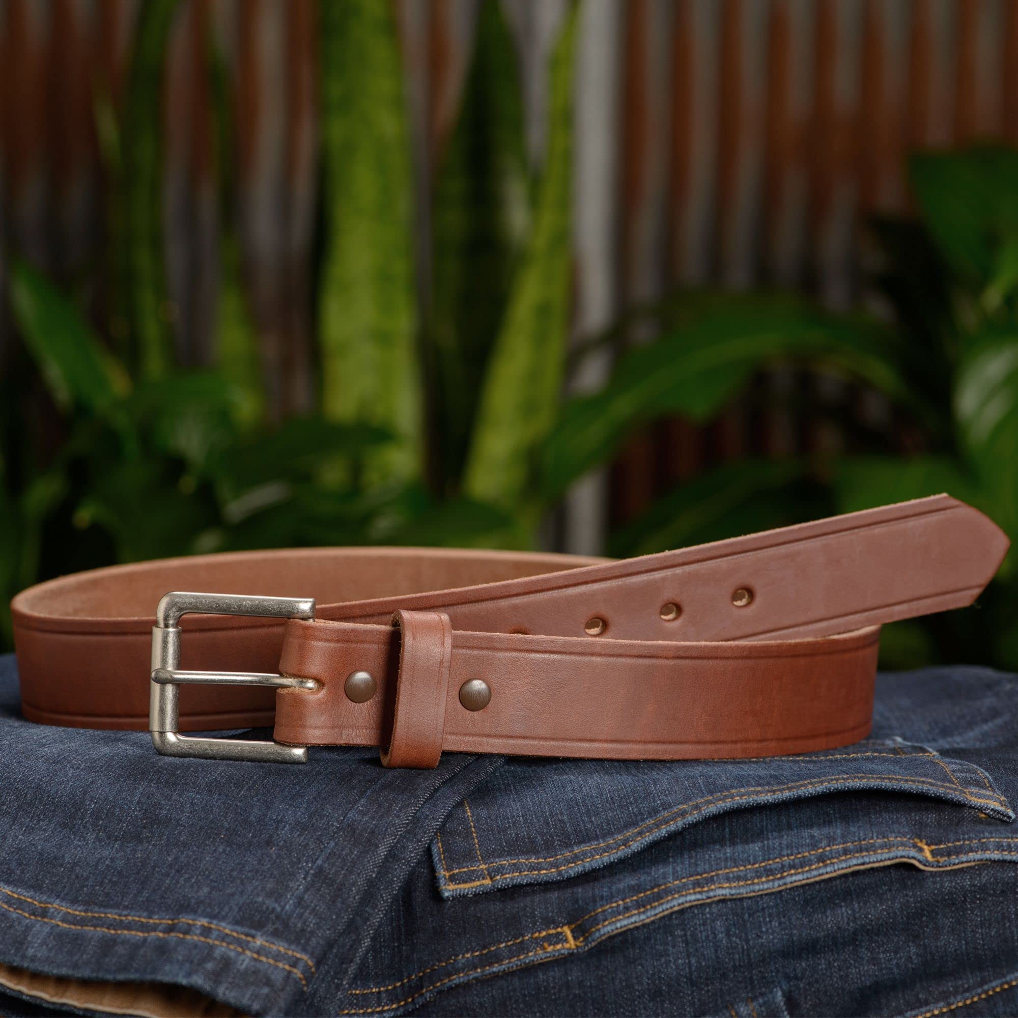 Bullhide Belts Mens Leather Belt for Casual, Dress, 1.50