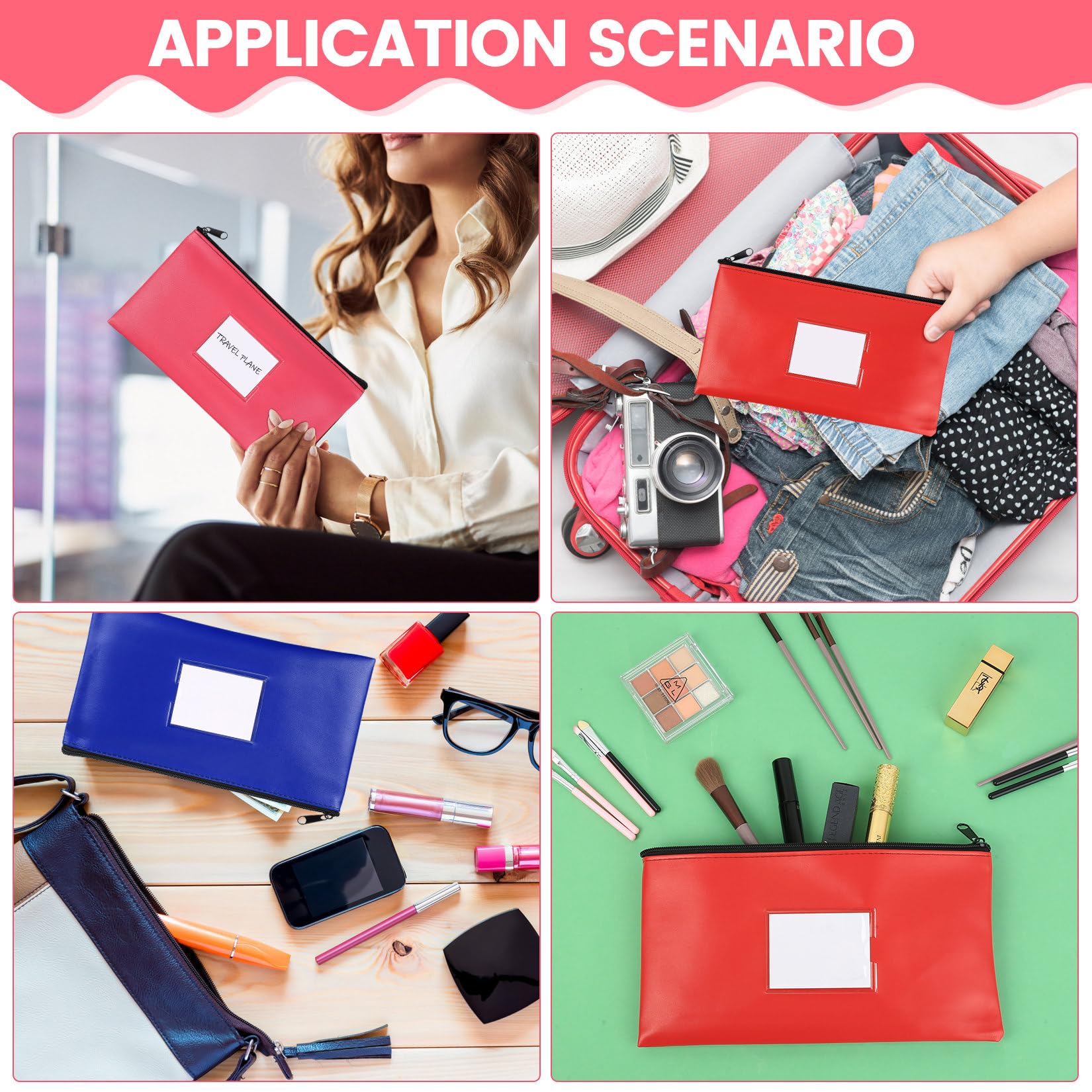 Porte Monnaie A6 Avec Fermeture éclair, Classeur Pour Budget, Organiseur Pour Argent Liquide