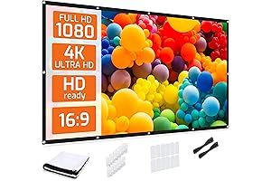 HYZ 120-Inch 4K Projector Screen: Enhanced Viewing for Home Theaters and Outdoor Adventures