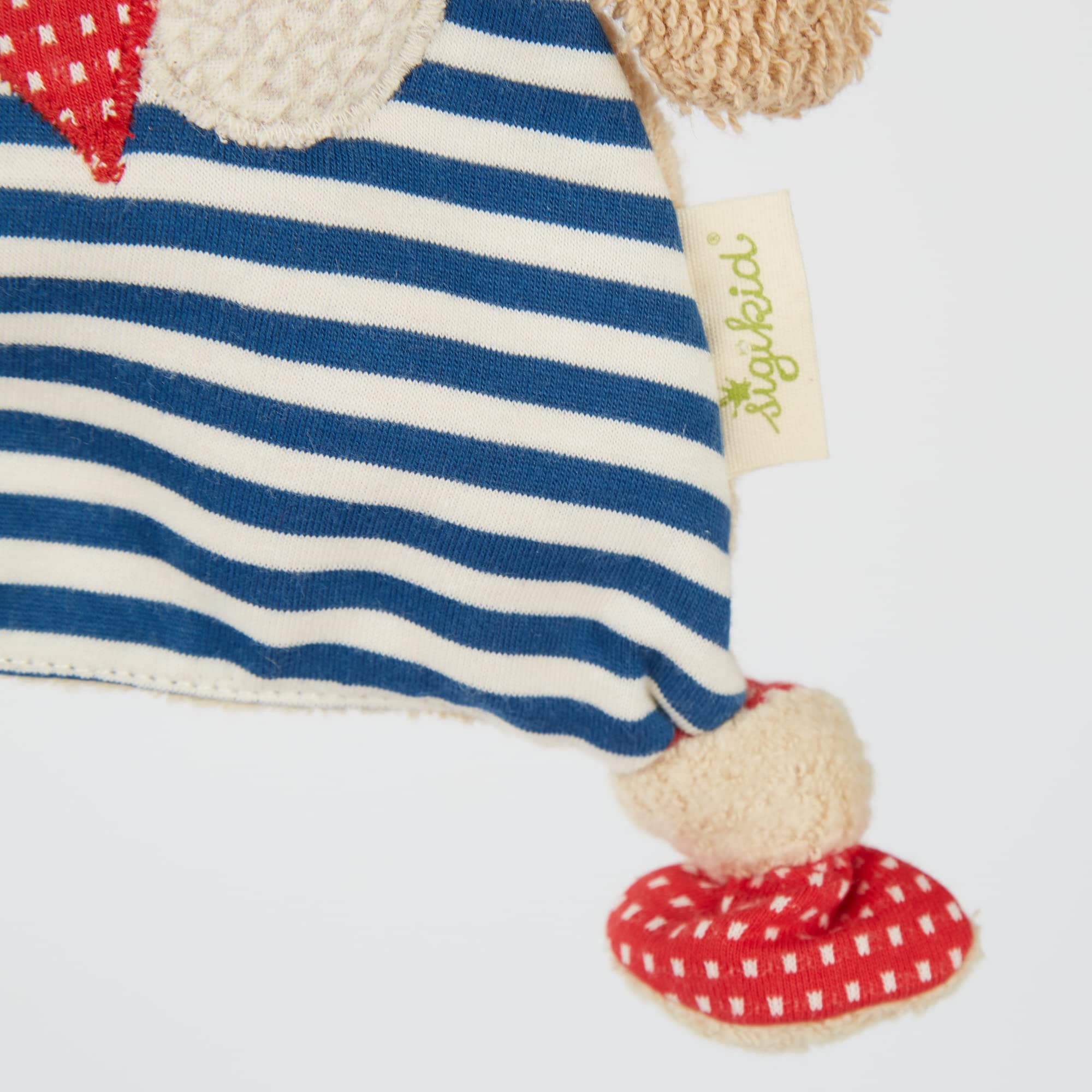 sigikid 40503 - Organic Collection, Straccetto doudou a forma di cagnolino